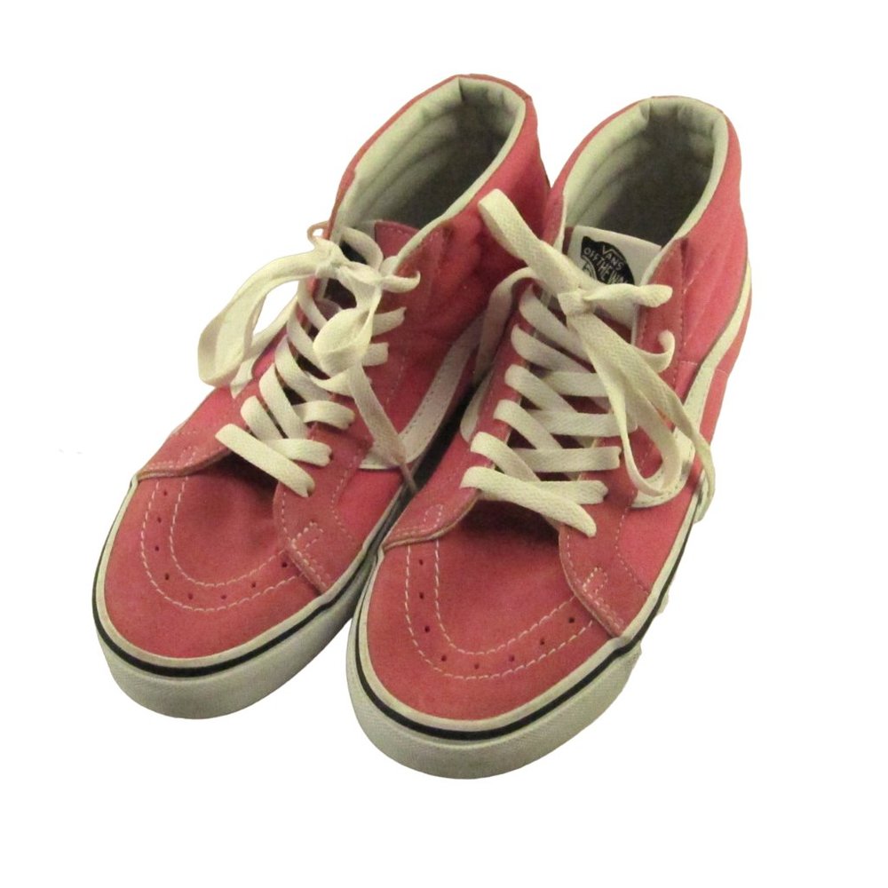 Vans - Pink High Top Skate Shoes - Men's 7.5, Women's 9